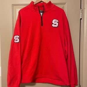 Red NC State Quarter Zip sweatshirt - Large